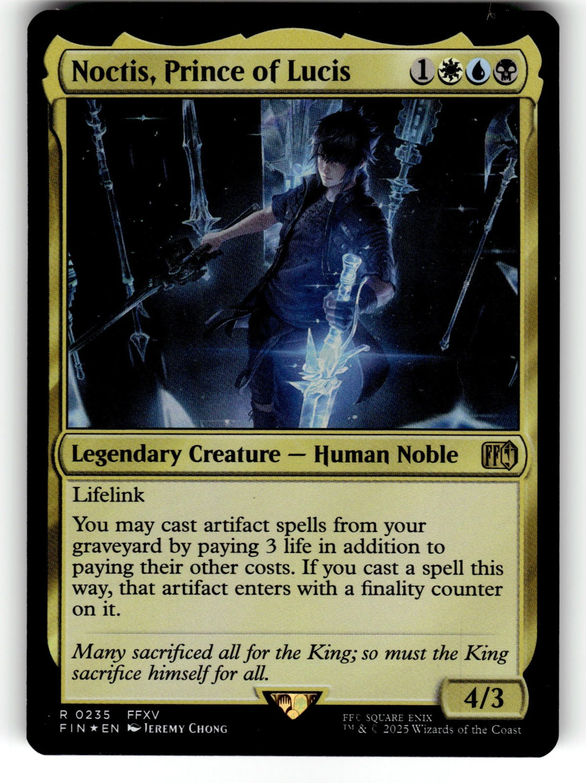 Noctis, Prince of Lucis – 235 FIN: FINAL FANTASY R Foil NM