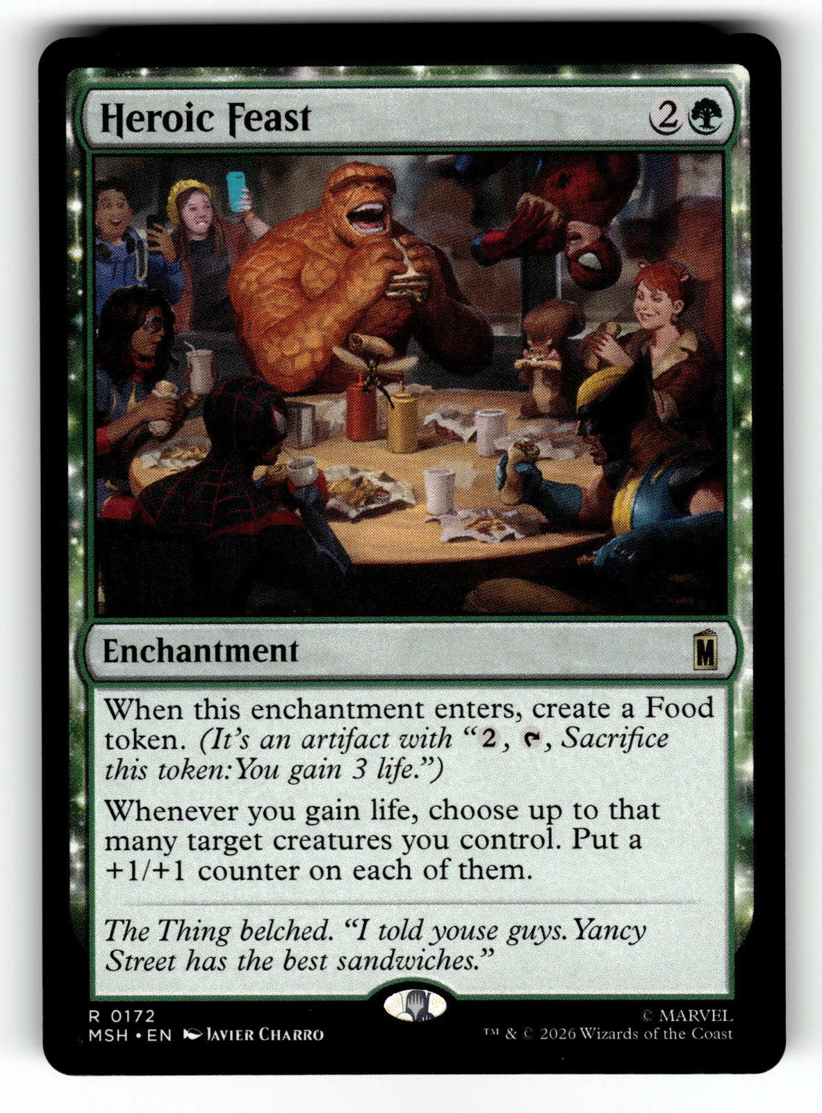 Heroic Feast – 172 MSH: Marvel Super Heroes R NM