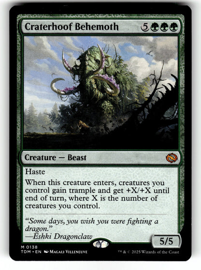 Craterhoof Behemoth – 138 TDM: Tarkir: Dragonstorm M NM