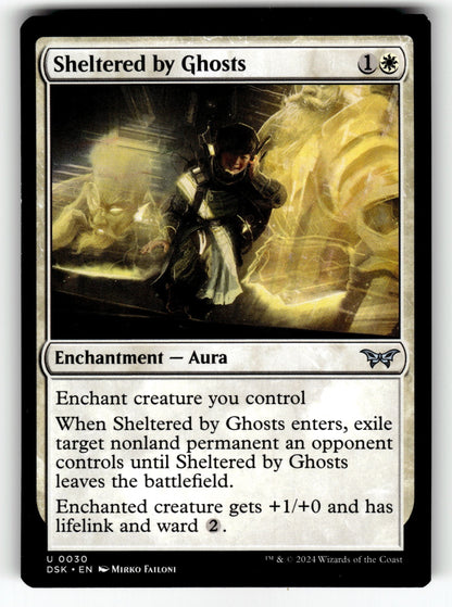 Sheltered by Ghosts – 30 DSK: Duskmourn: House of Horror U NM