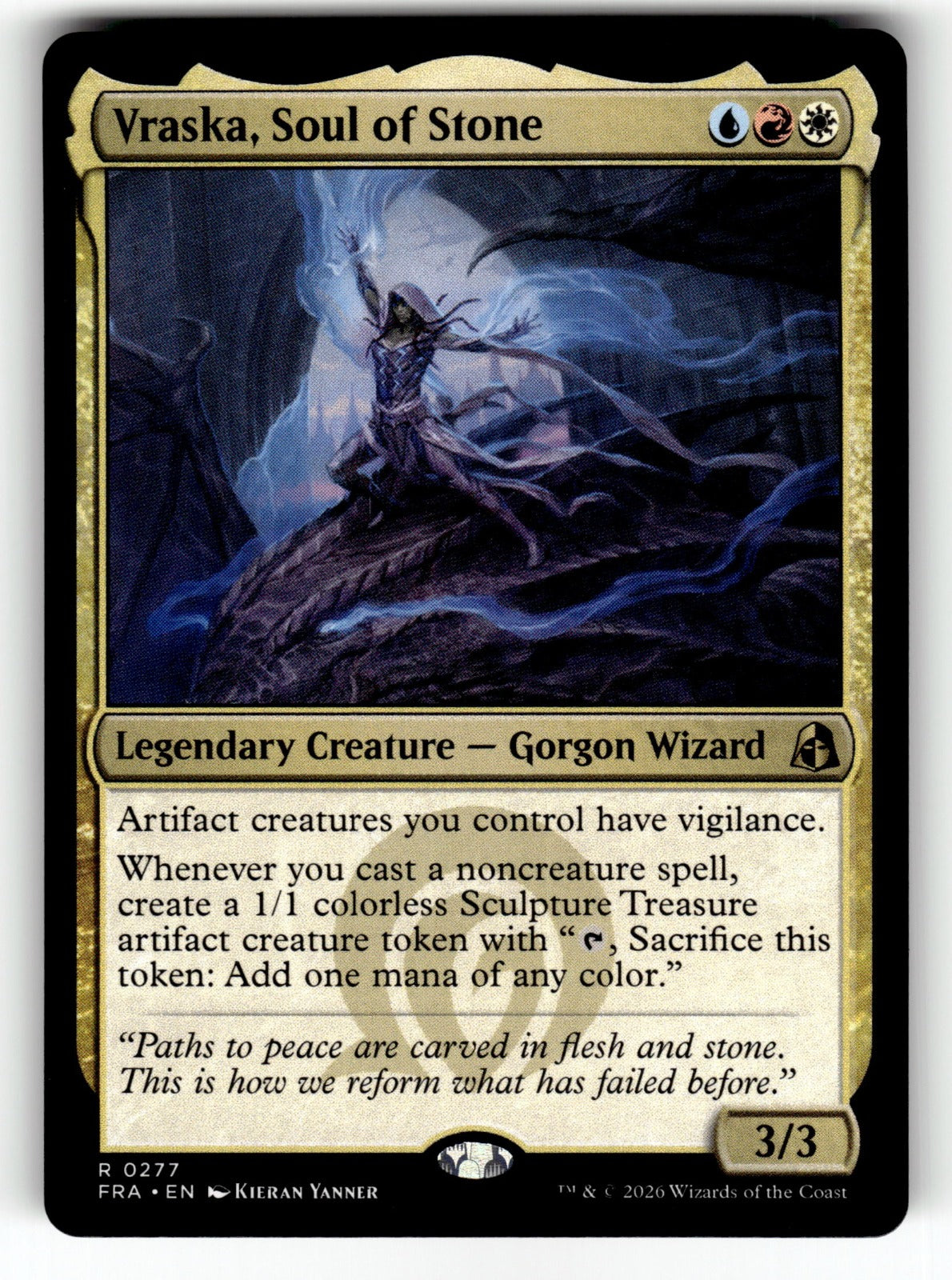 Vraska, Soul of Stone – 277 FRA: Reality Fracture R NM
