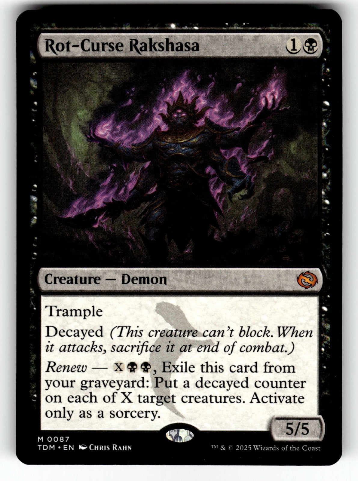 Rot-Curse Rakshasa – 87 TDM: Tarkir: Dragonstorm M NM