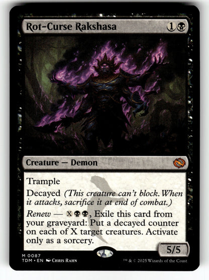 Rot-Curse Rakshasa – 87 TDM: Tarkir: Dragonstorm M NM