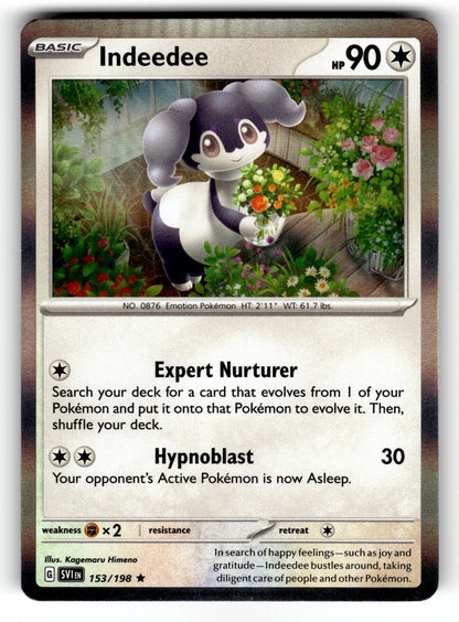 Indeedee – 153/198 SVI: SV01: Scarlet & Violet Base Set Rare Holo NM