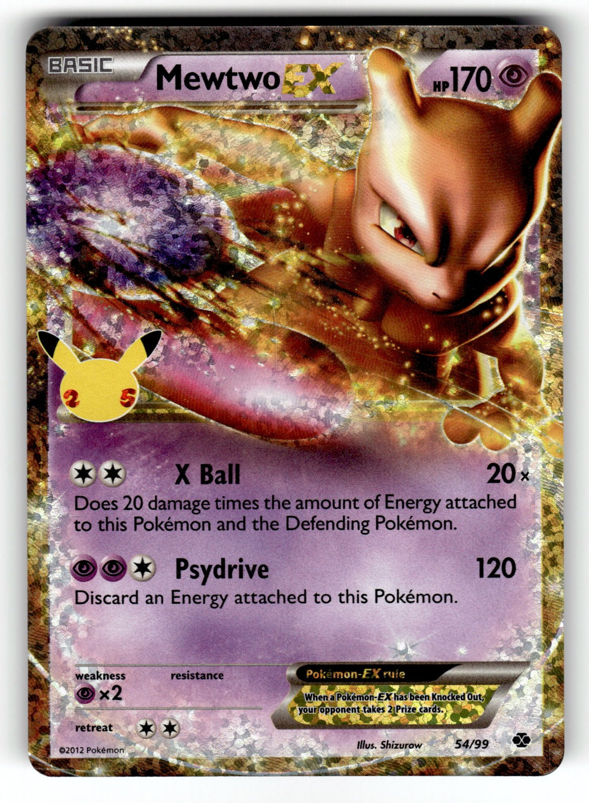 Mewtwo EX – 54/99 CCC: Celebrations: Classic Collection Classic Collection Holo NM