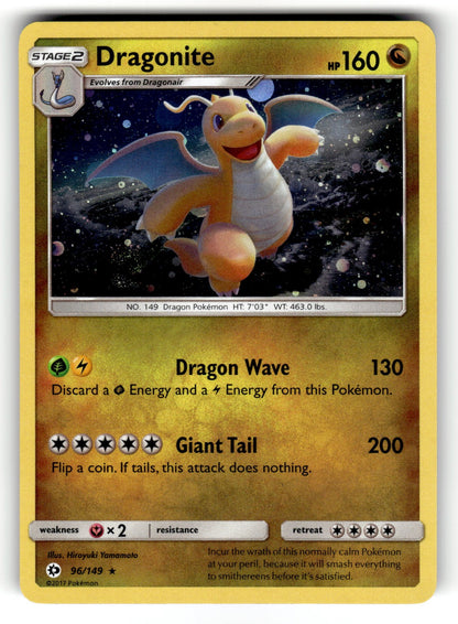 Dragonite – 96/149 SM01: SM Base Set Holo Rare HoloNM