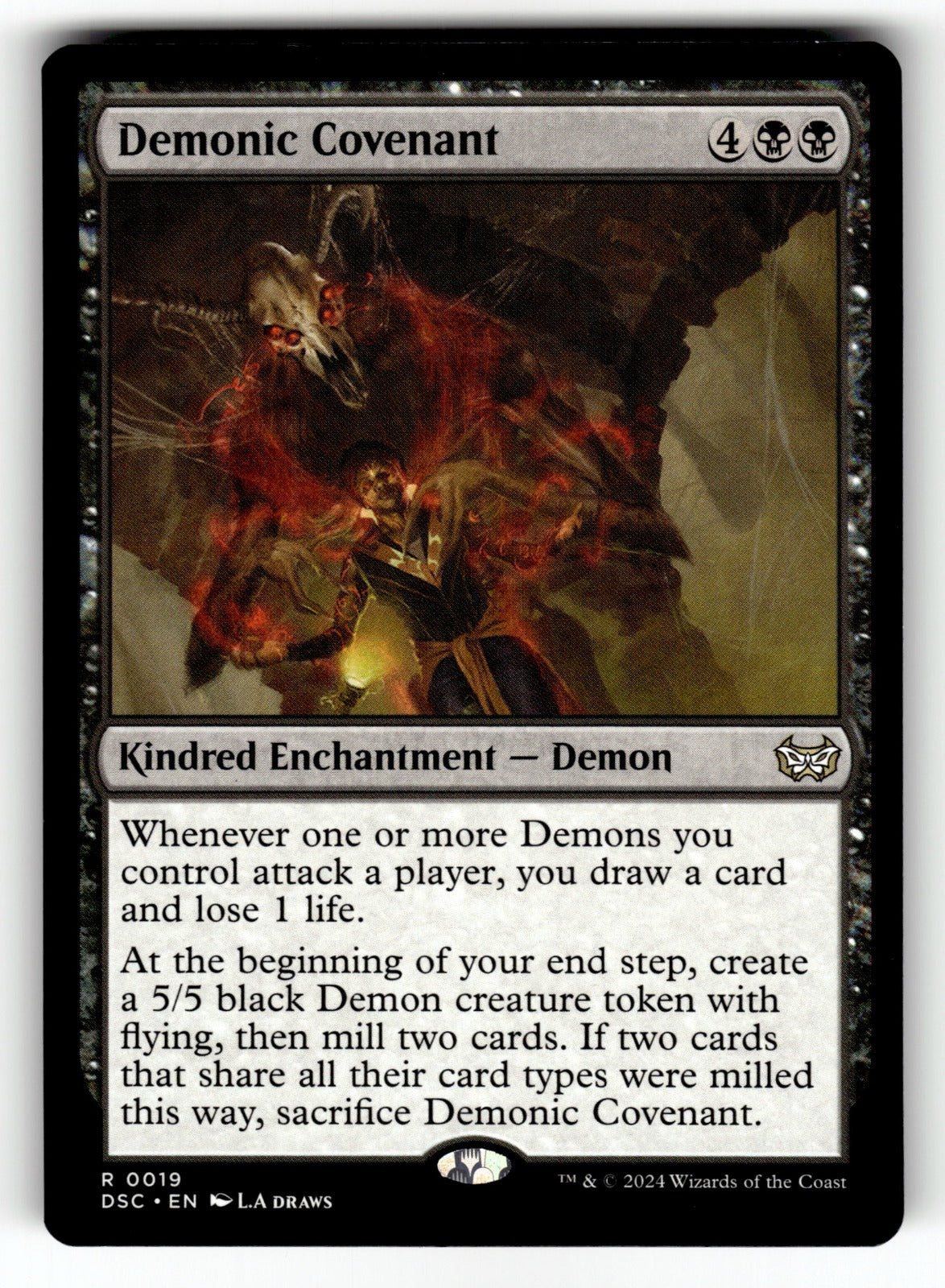 Demonic Covenant – 19 DSC: Commander: Duskmourn: House of Horror R LP