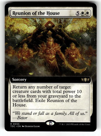 Reunion of the House (Extended Art) – 55 TDC: Commander: Tarkir: Dragonstorm R NM