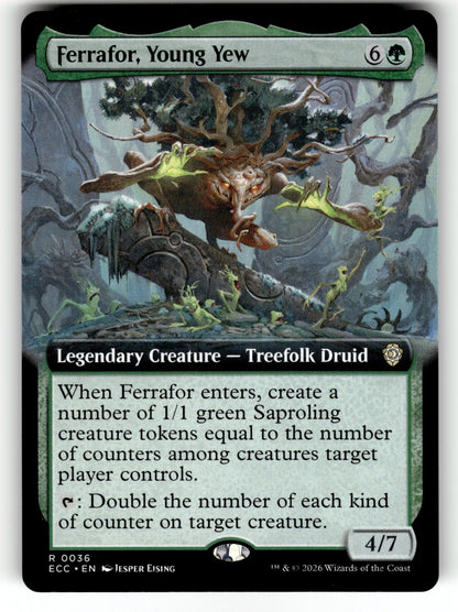 Ferrafor, Young Yew (Extended Art) – 36 ECC: Commander: Lorwyn Eclipsed R NM