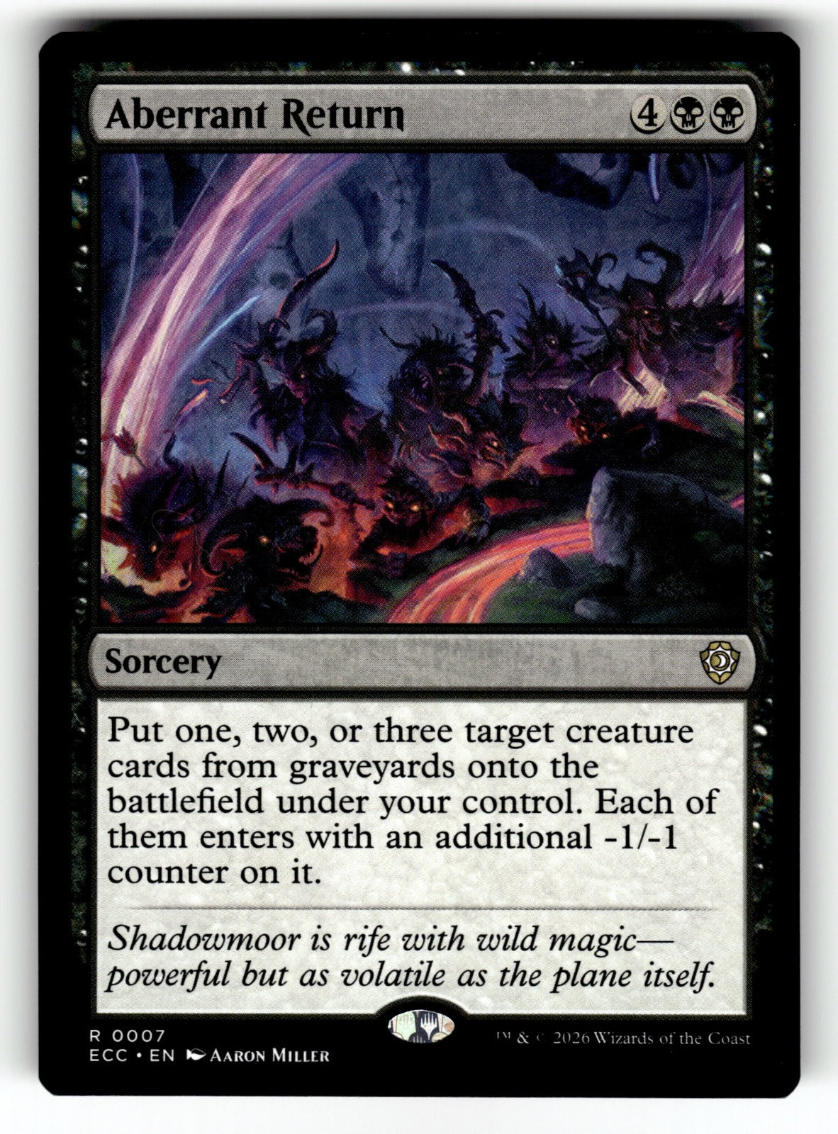 Aberrant Return – 7 ECC: Commander: Lorwyn Eclipsed R LP