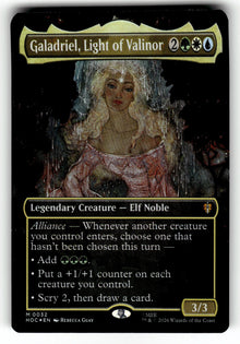 Galadriel, Light of Valinor (Borderless) – 32 HOC: The Hobbit: Eternal-Legal M Foil NM