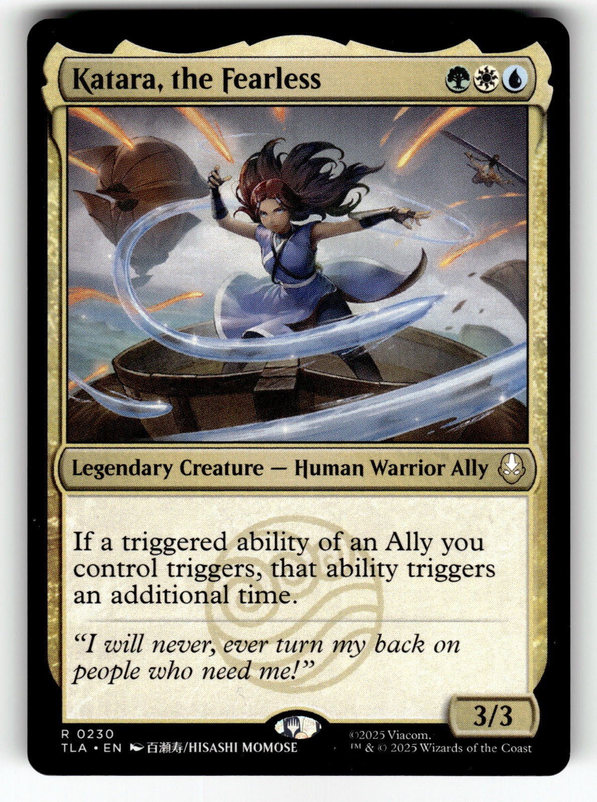 Katara, the Fearless – 230 TLA: Avatar: The Last Airbender R NM