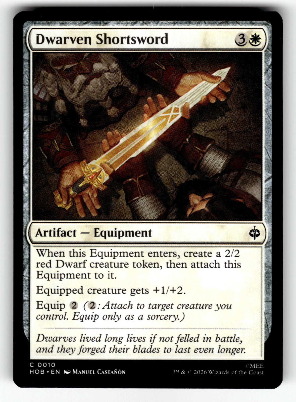 Dwarven Shortsword – 10 HOB: The Hobbit C NM