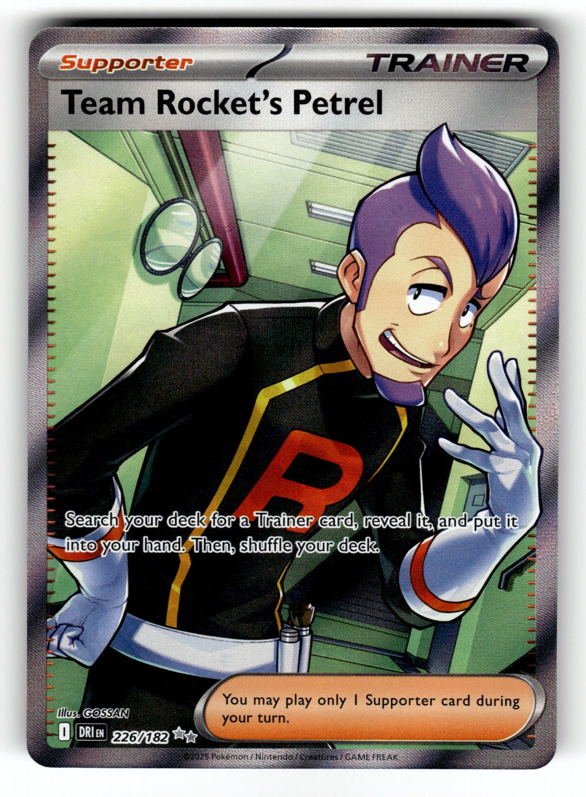 Team Rocket's Petrel – 226/182 DRI: SV10: Destined Rivals Ultra Rare HoloNM