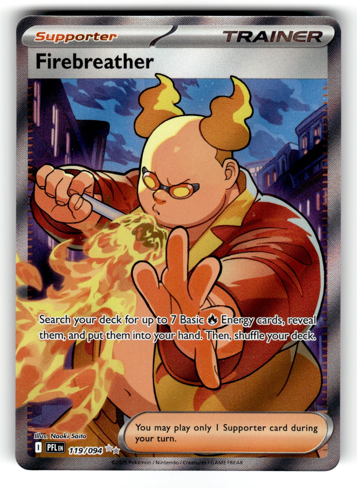 Firebreather – 119/094 PFL: ME02: Phantasmal Flames Ultra Rare Holo NM