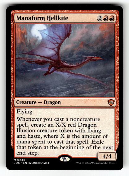 Manaform Hellkite – 248 SOC: Commander: Secrets of Strixhaven M NM