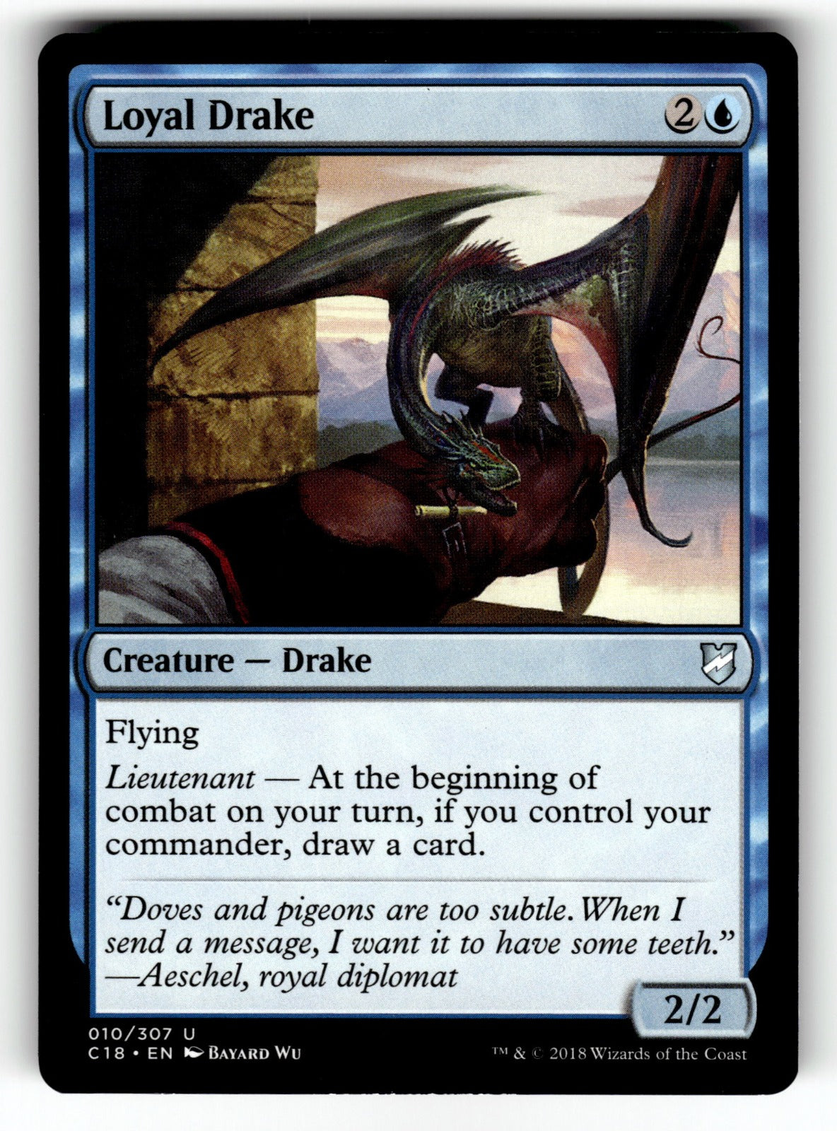 Loyal Drake – 10 C18: Commander 2018 U NM