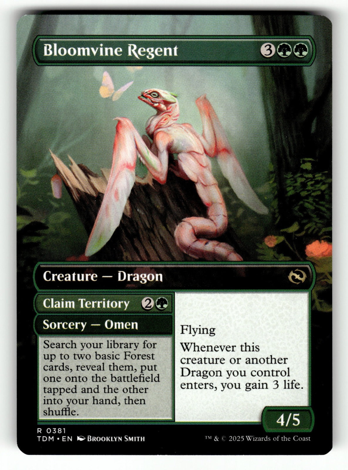 Bloomvine Regent (Borderless) – 381 TDM: Tarkir: Dragonstorm R NM (Back)