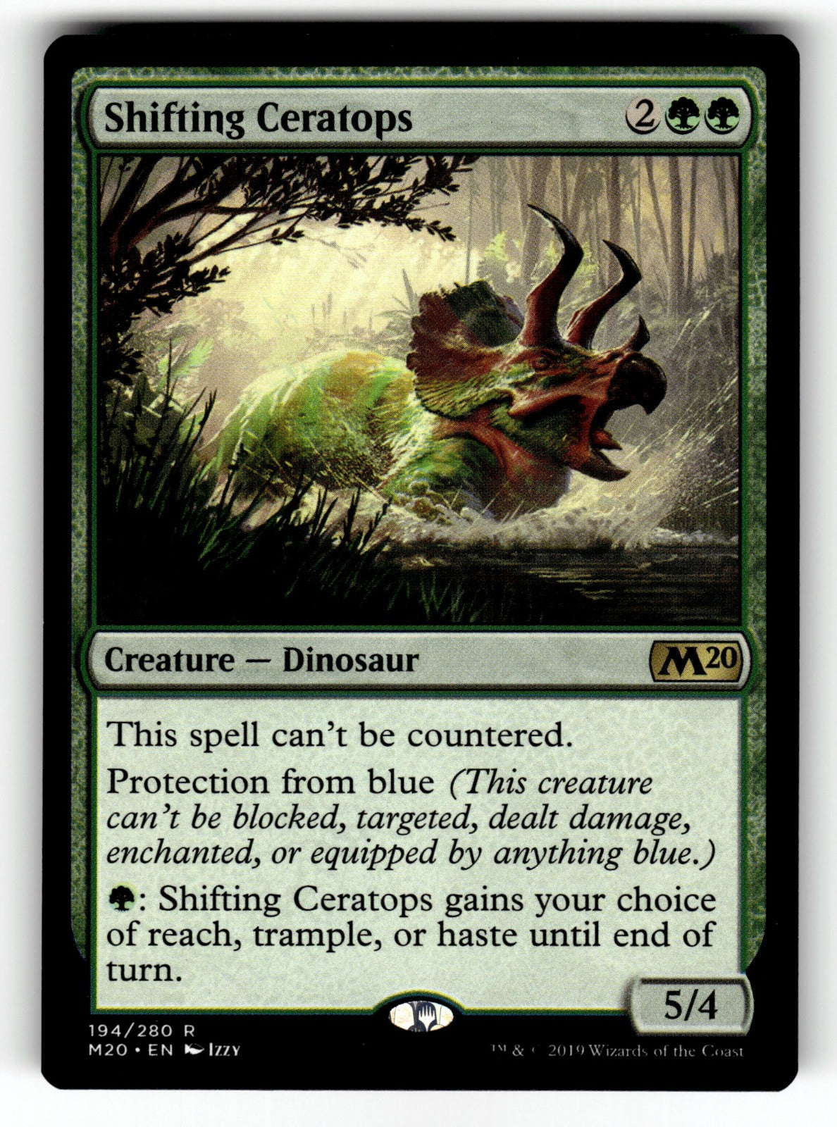 Shifting Ceratops – 194 M20: Core Set 2020 R NM