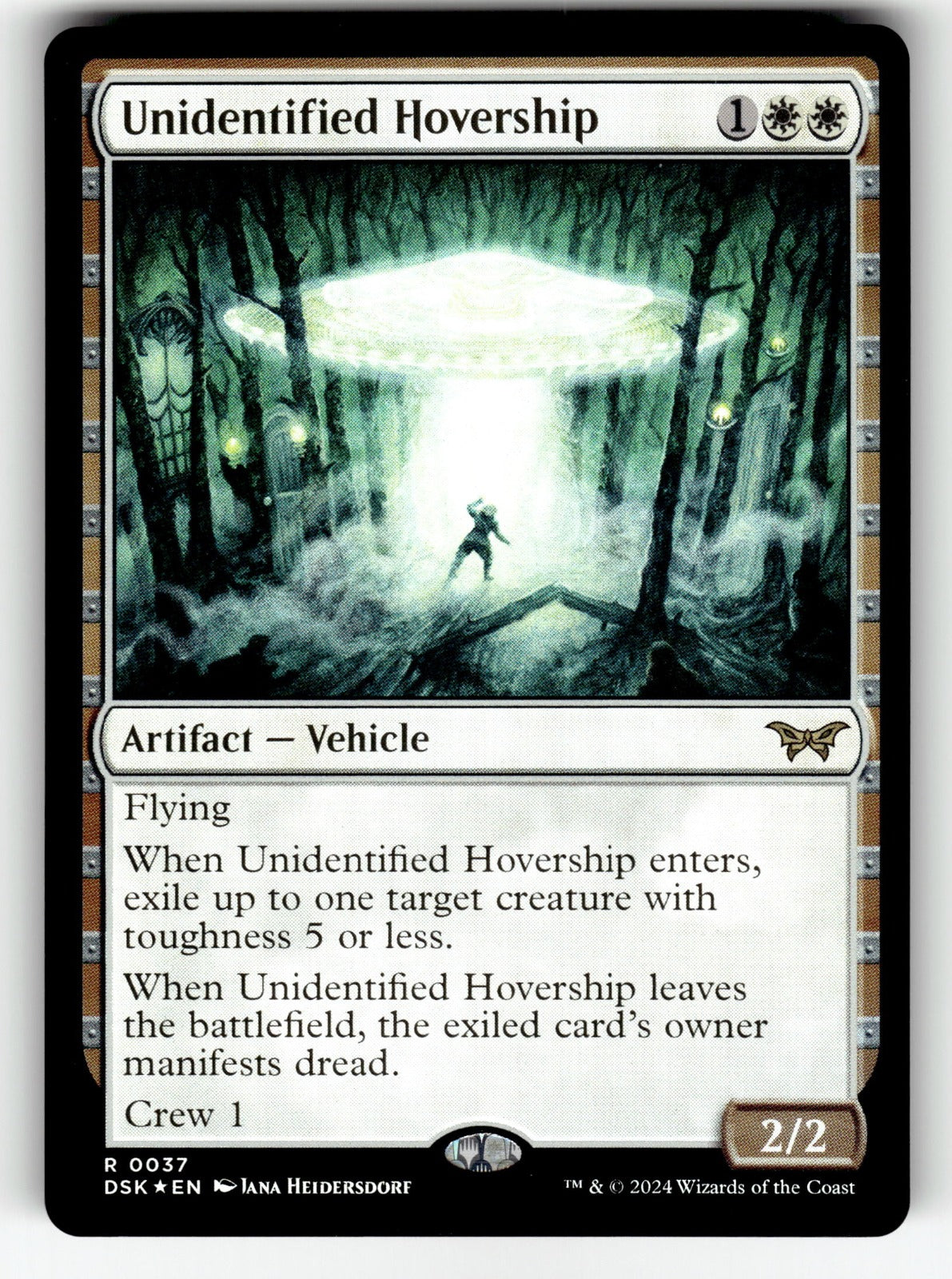 Unidentified Hovership – 37 DSK: Duskmourn: House of Horror R Foil NM