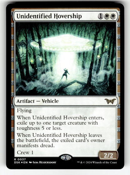 Unidentified Hovership – 37 DSK: Duskmourn: House of Horror R Foil NM