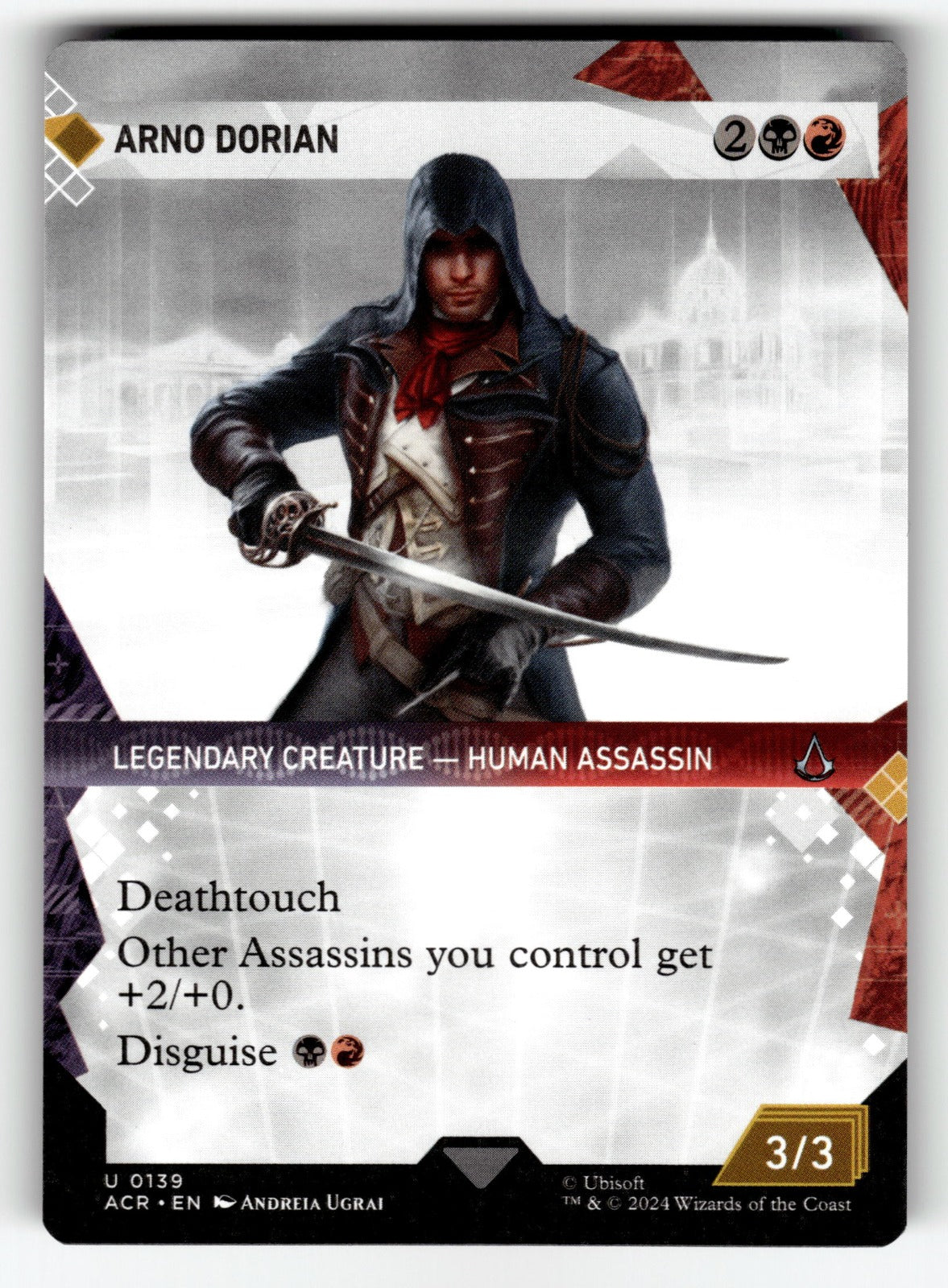 Arno Dorian (Showcase) – 139 ACR: Universes Beyond: Assassin's Creed U NM