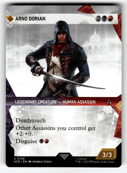 Arno Dorian (Showcase) – 139 ACR: Universes Beyond: Assassin's Creed U NM