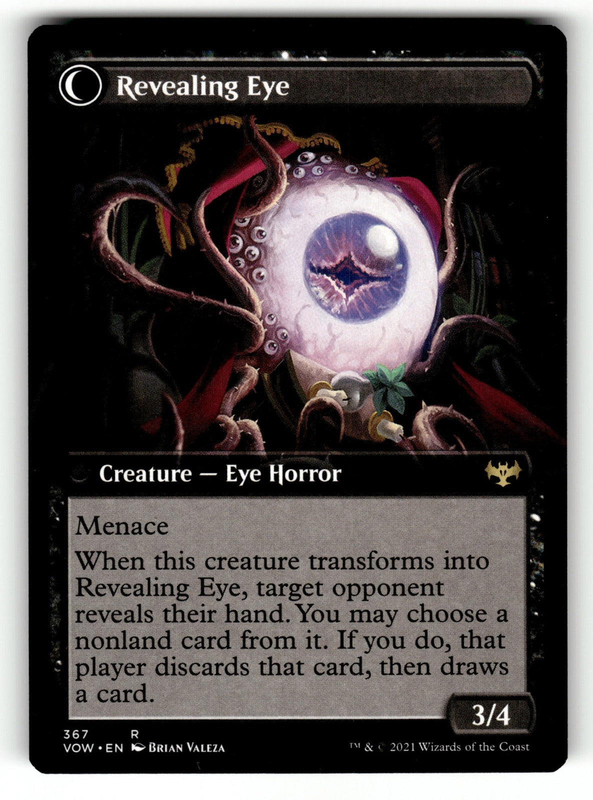 Concealing Curtains (Extended Art) – 367 VOW: Innistrad: Crimson Vow R NM (Back)