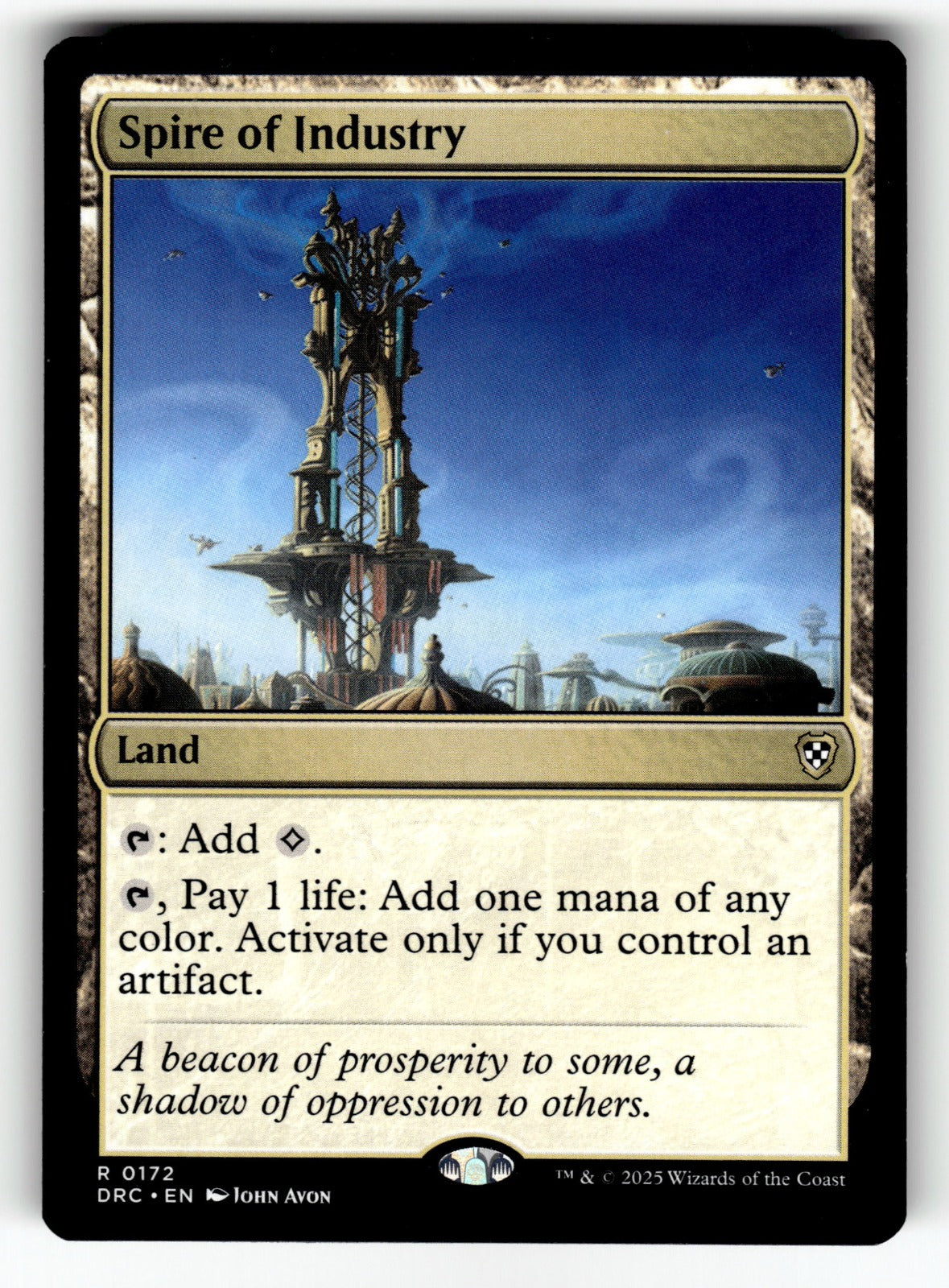 Spire of Industry – 172 DRC: Commander: Aetherdrift R NM