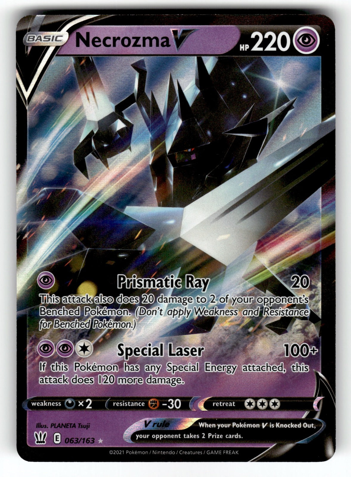 Necrozma V – 063/163 SWSH05: SWSH05: Battle Styles Ultra Rare Holo NM