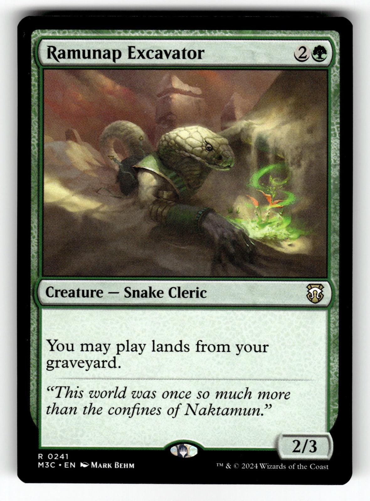 Ramunap Excavator – 241 M3C: Commander: Modern Horizons 3 R NM