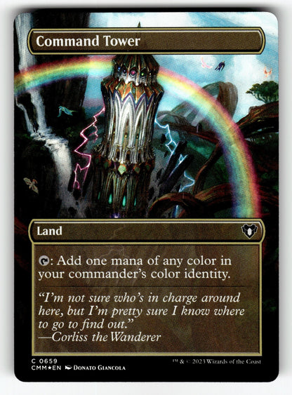 Command Tower Borderless – 659 CMM: Commander Masters C Foil NM