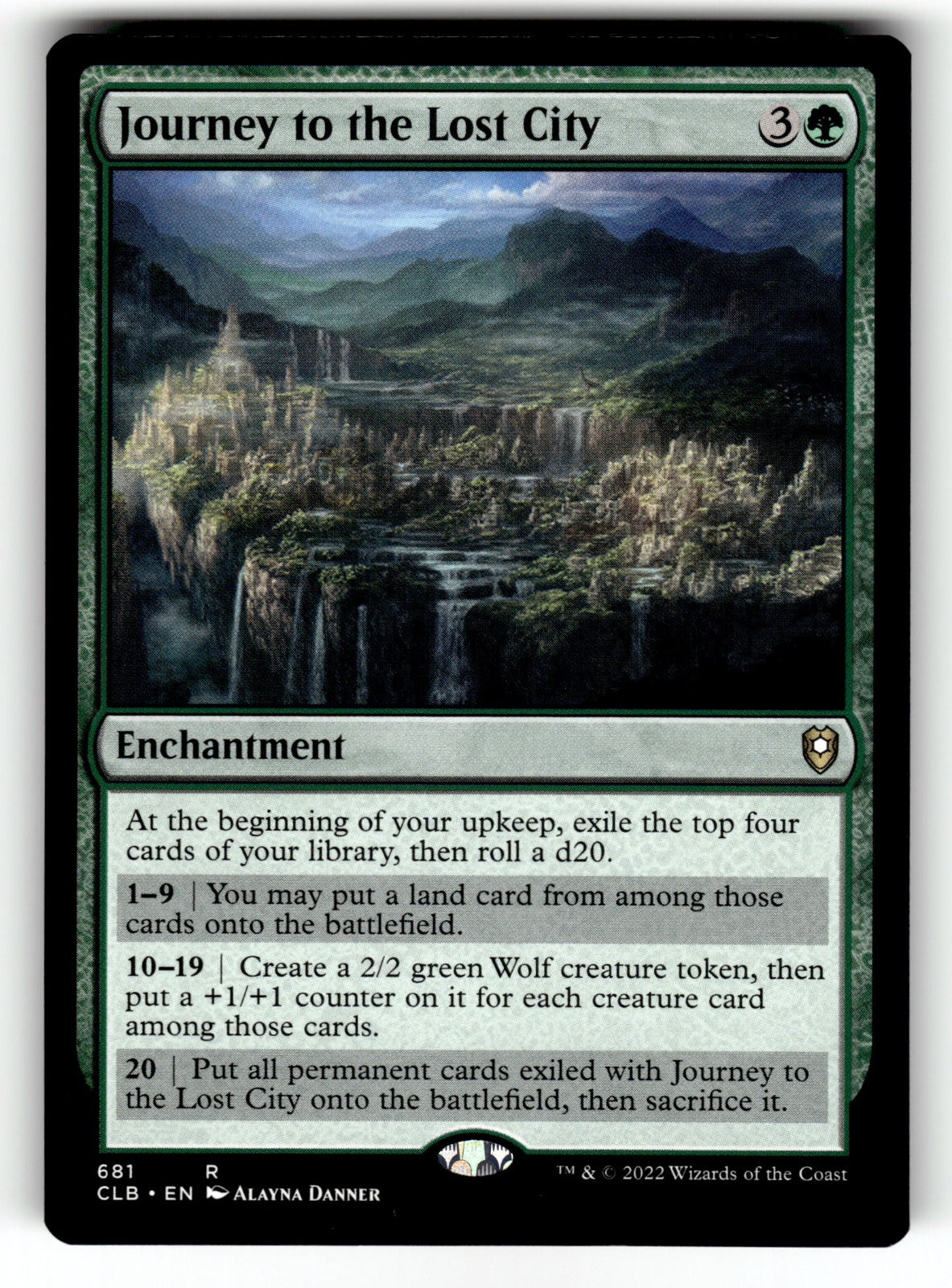 Journey to the Lost City – 681 CLB: Commander Legends: Battle for Baldur's Gate R NM