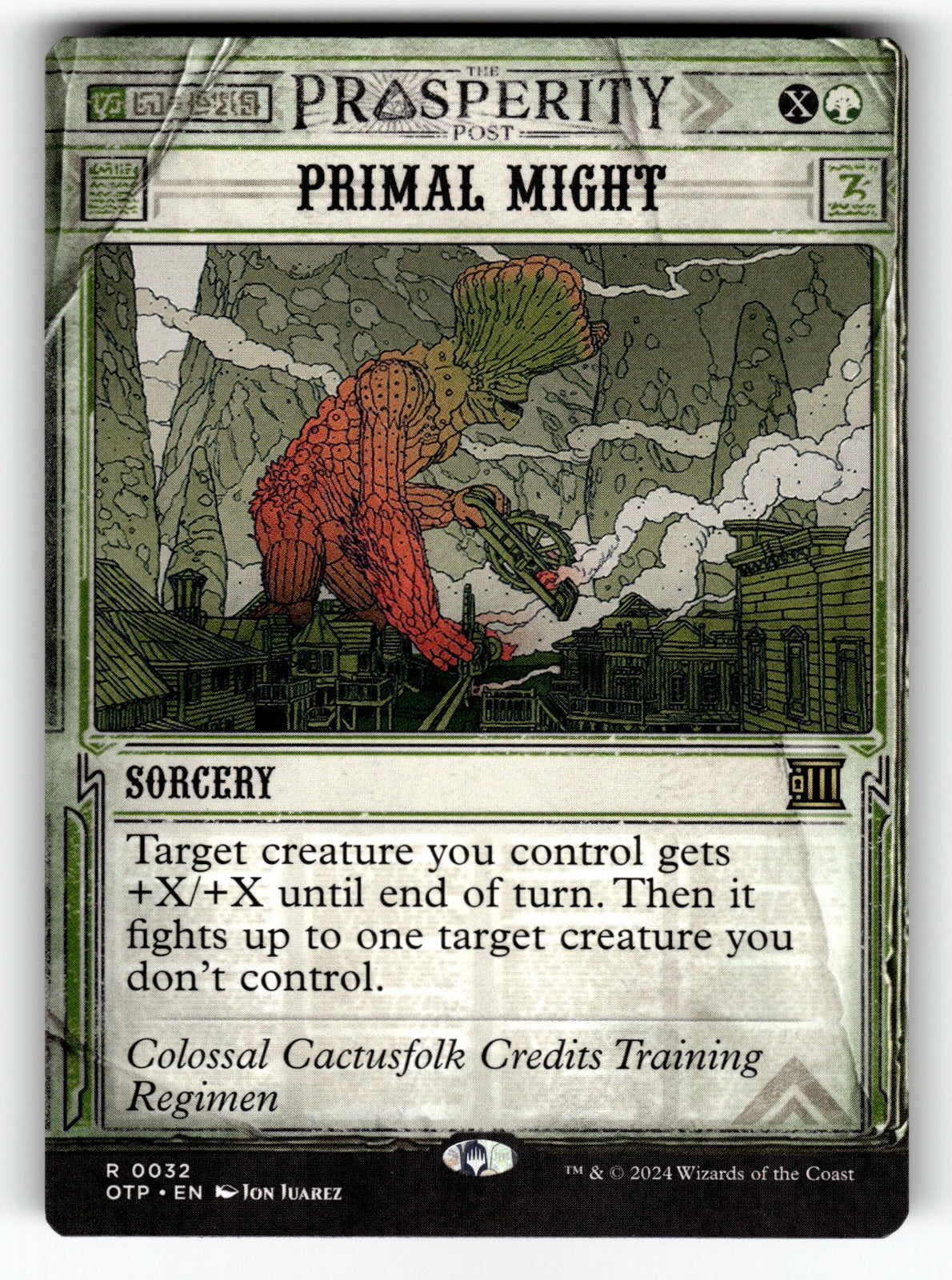 Primal Might – 32 OTP: Outlaws of Thunder Junction: Breaking News R NM