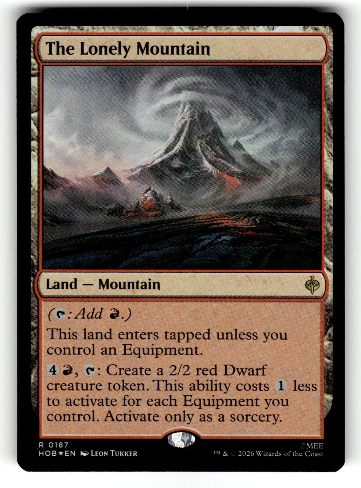 The Lonely Mountain – 187 HOB: The Hobbit R Foil NM