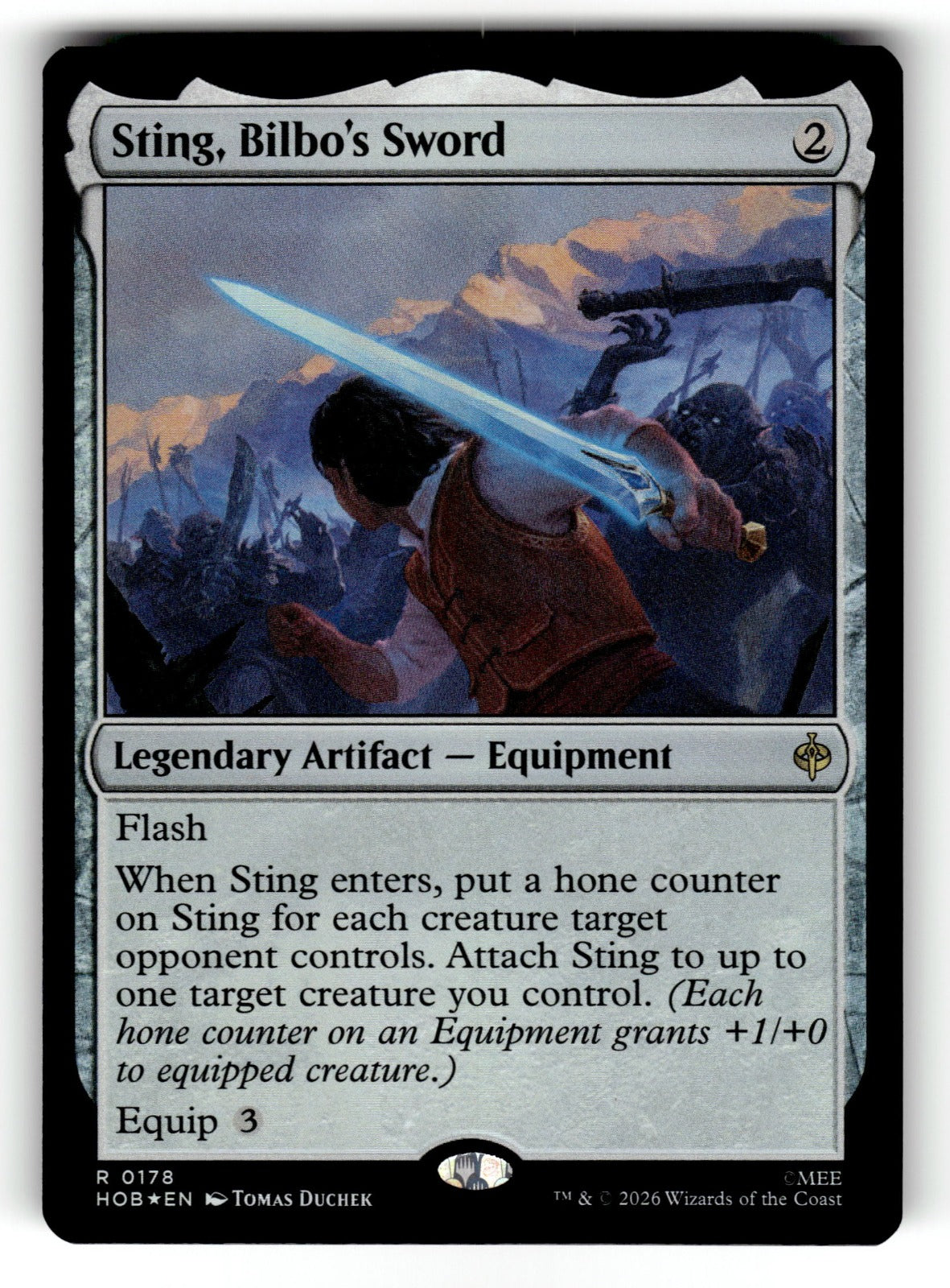 Sting, Bilbo's Sword – 178 HOB: The Hobbit R Foil NM