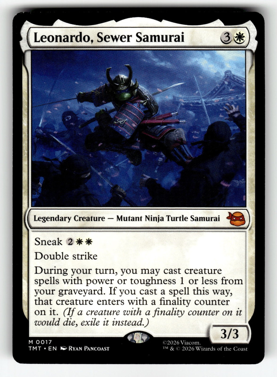 Leonardo, Sewer Samurai – 17 TMT: Teenage Mutant Ninja Turtles M NM