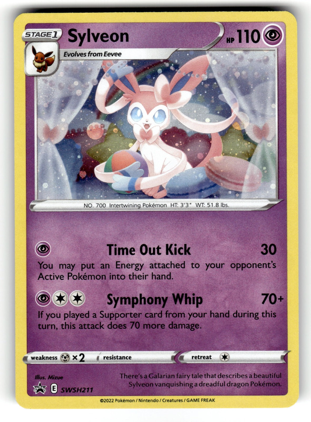 Sylveon – SWSH211 SWSD: SWSH: Sword & Shield Promo Cards Promo Holo NM