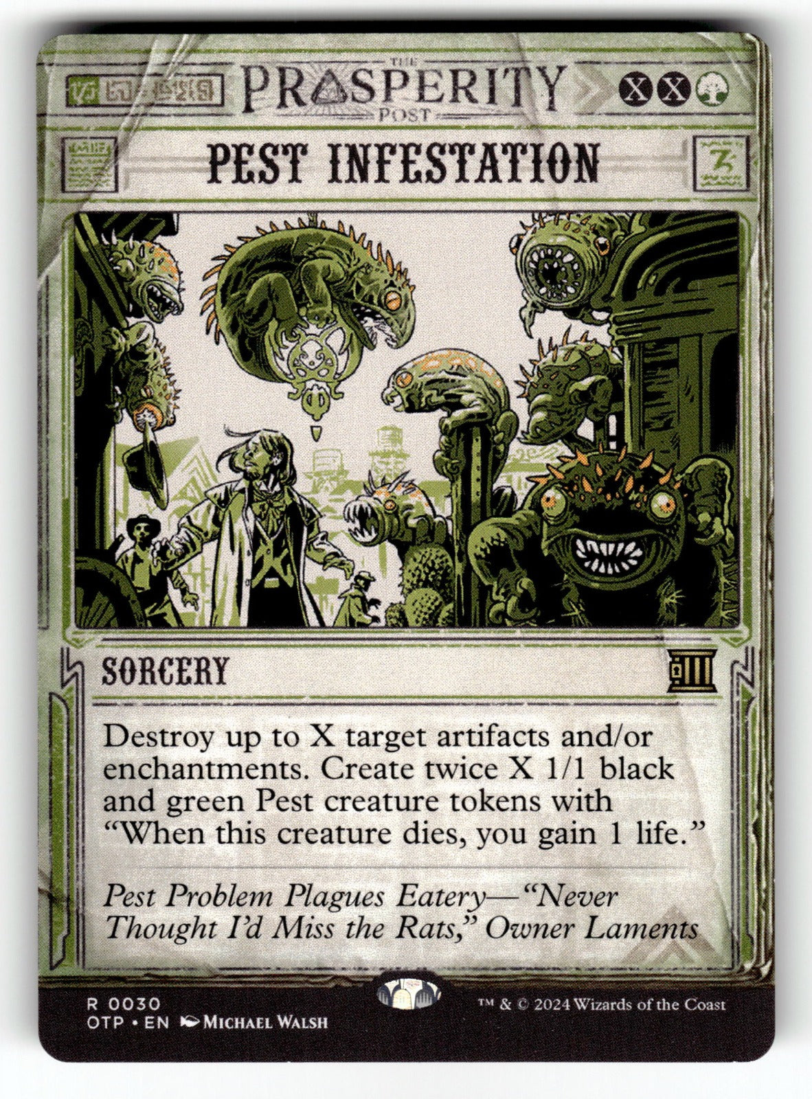 Pest Infestation – 30 OTP: Outlaws of Thunder Junction: Breaking News R NM