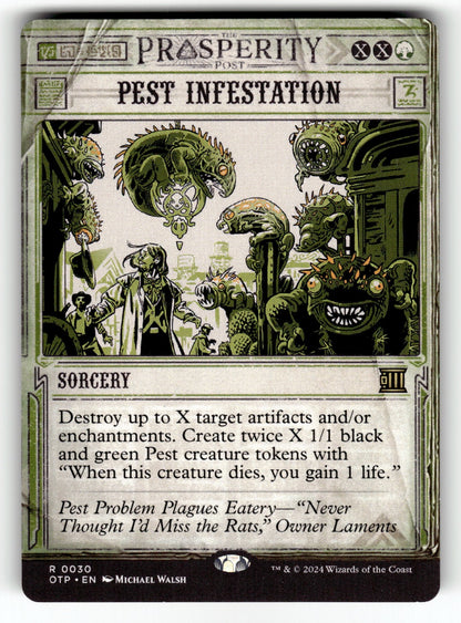 Pest Infestation – 30 OTP: Outlaws of Thunder Junction: Breaking News R NM