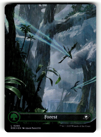 Forest (0266) (Borderless) – 266 EOE: Edge of Eternities L Foil NM