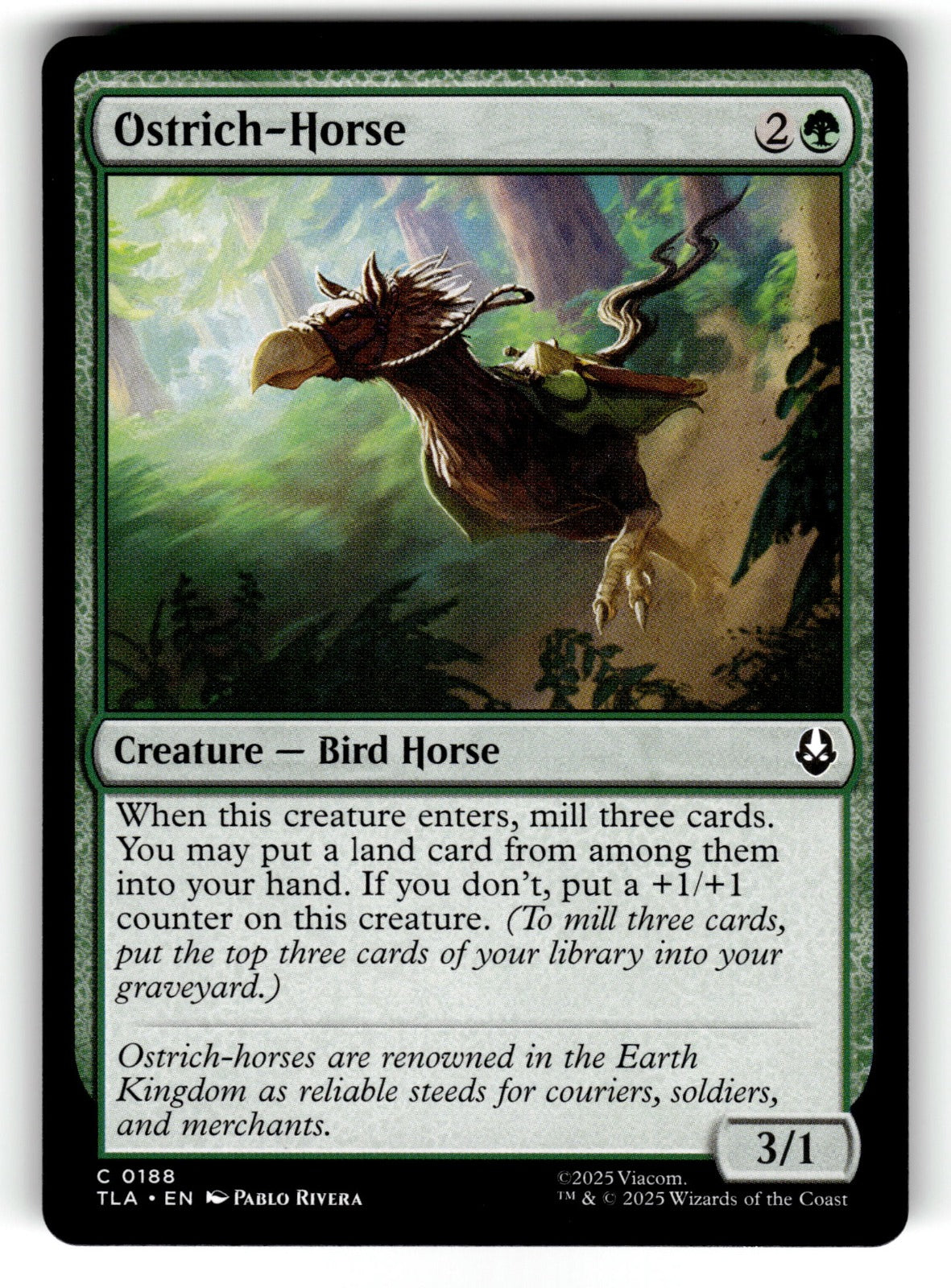 Ostrich-Horse – 188 TLA: Avatar: The Last Airbender C NM