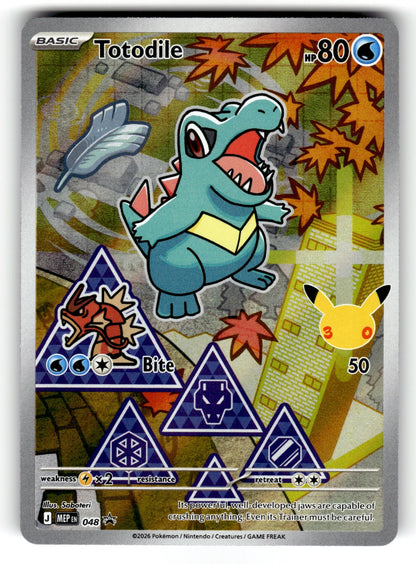 Totodile – 048 MEP: ME: Mega Evolution Promo Promo Holo NM
