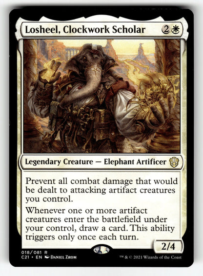 Losheel, Clockwork Scholar – 18 C21: Commander 2021 R LP