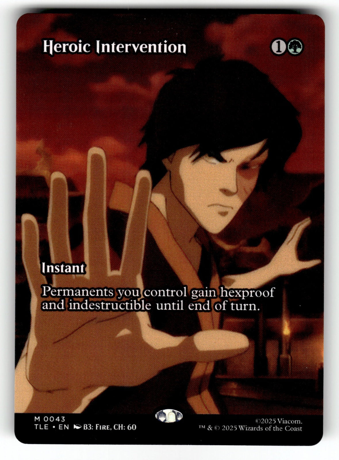 Heroic Intervention (Borderless) – 43 TLE: Avatar: The Last Airbender: Eternal-Legal M NM