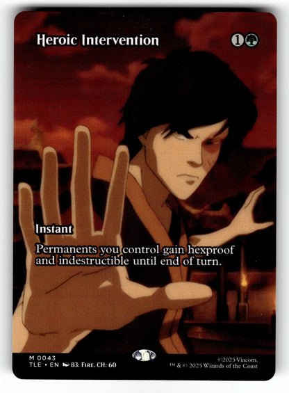 Heroic Intervention (Borderless) – 43 TLE: Avatar: The Last Airbender: Eternal-Legal M NM