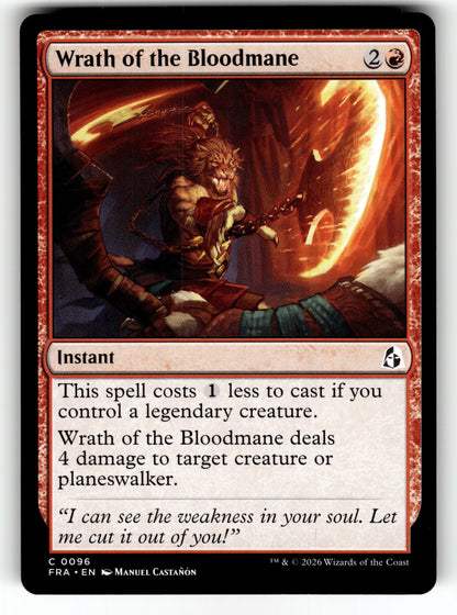 Wrath of the Bloodmane – 96 FRA: Reality Fracture C NM