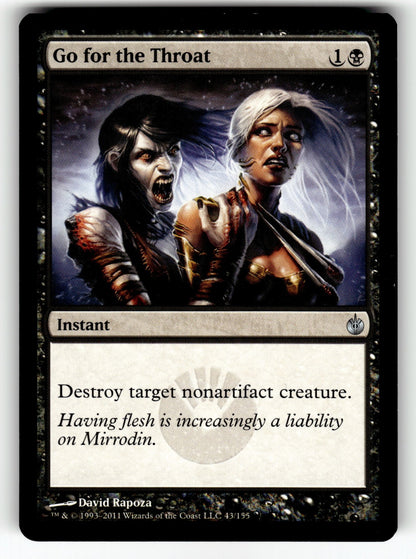 Go for the Throat – 43 MBS: Mirrodin Besieged U NM