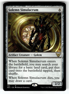 Solemn Simulacrum – 162 NEC: Commander: Kamigawa: Neon Dynasty R NM
