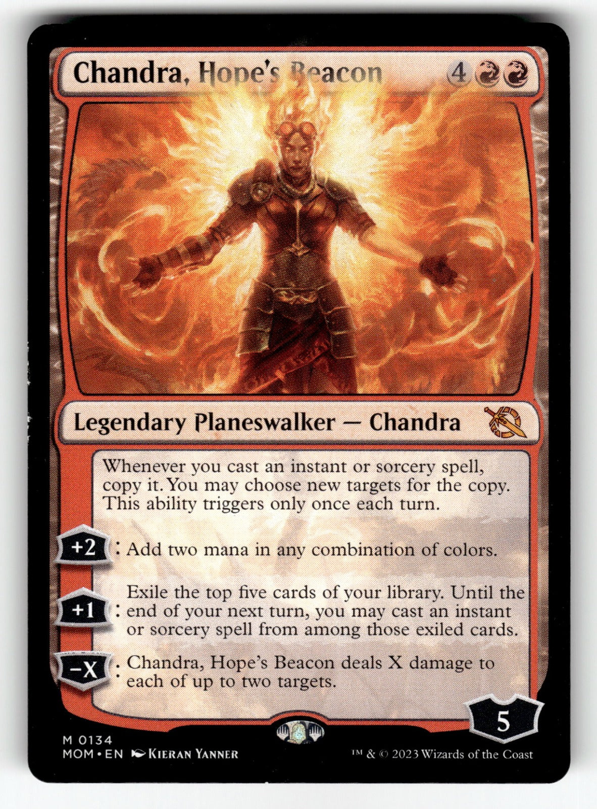 Chandra, Hope's Beacon – 134 MOM: March of the Machine M NM